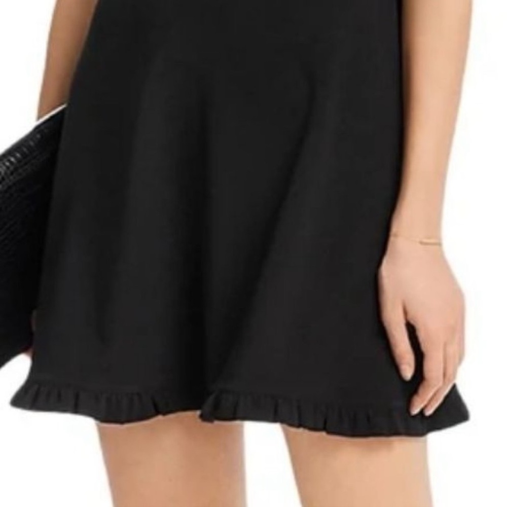 NWT Aqua High Neck Ruffle Cocktail Mini Dress XS - Picture 2 of 3